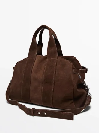 Suede Leather Travel Bag