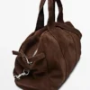 Suede Leather Travel Bag