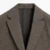 Tailored Wool Check Blazer