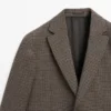 Tailored Wool Check Blazer