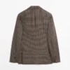 Tailored Wool Check Blazer