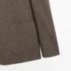 Tailored Wool Check Blazer