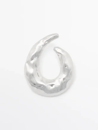 Textured Hoop Earrings