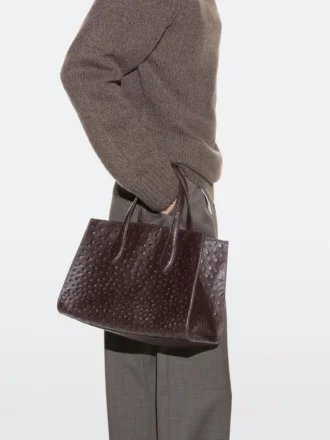 Textured Leather Mini Md Icon Bag