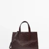 Textured Leather Mini Md Icon Bag