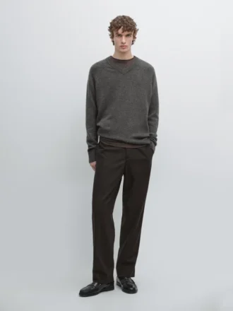 Total Look Wool Blend Trousers