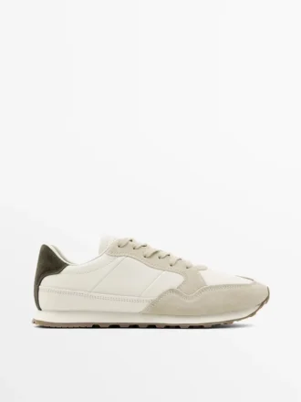 Trainers with Contrast Back Piece