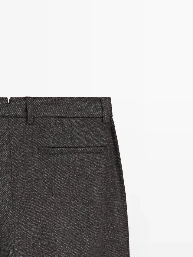 Twill Wool Blend Trousers Twill Wool Blend Trousers