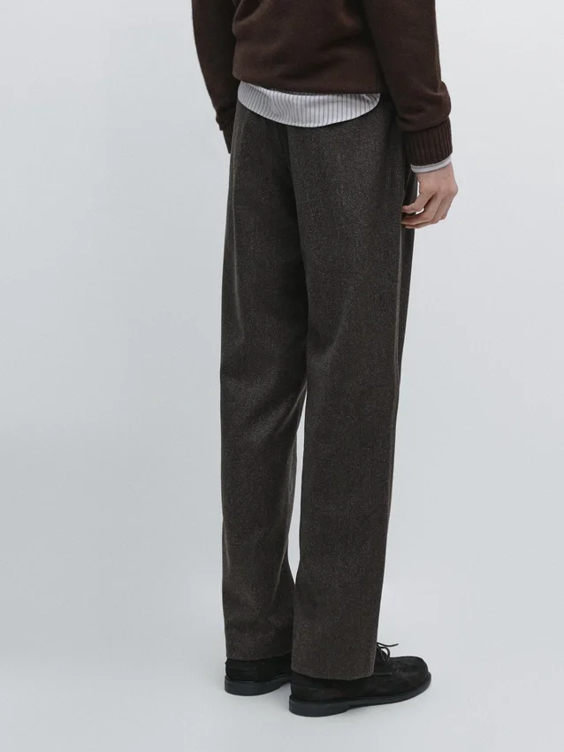 Twill Wool Blend Trousers Twill Wool Blend Trousers