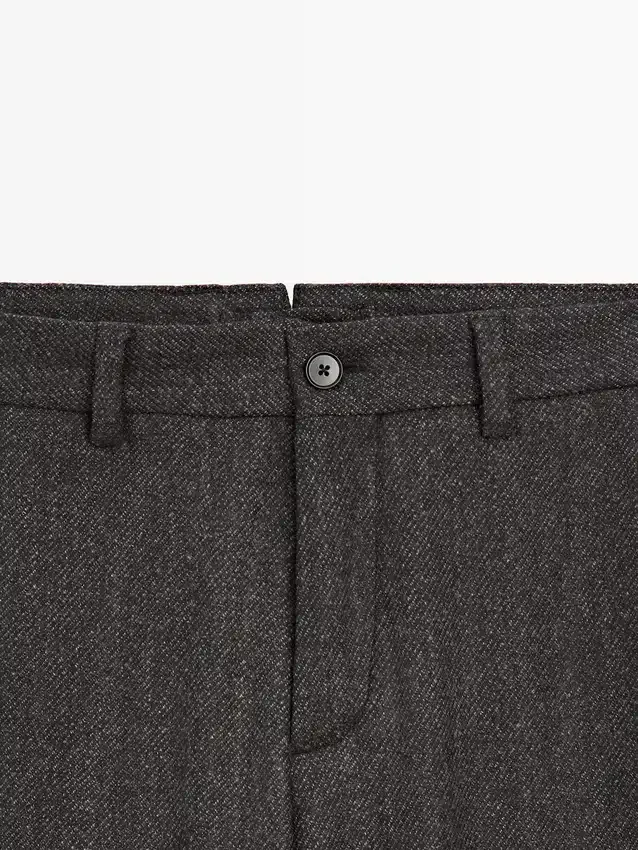Twill Wool Blend Trousers Twill Wool Blend Trousers