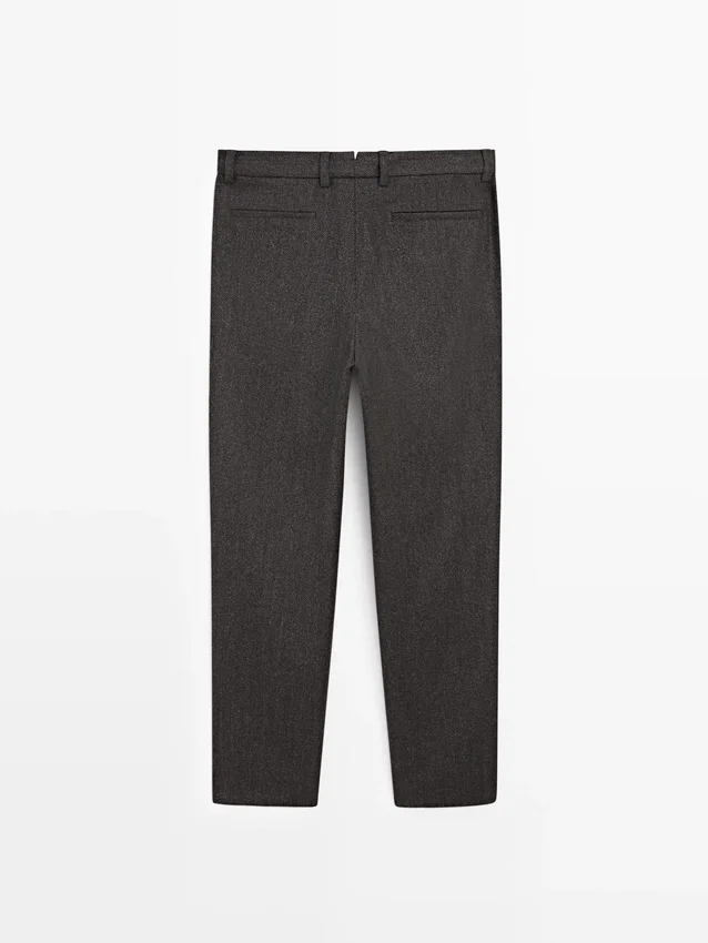 Twill Wool Blend Trousers Twill Wool Blend Trousers