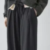 Voluminous Wide-Leg Pleated Trousers