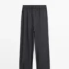 Voluminous Wide-Leg Pleated Trousers