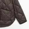 Water-Repellent Puffer Jacket with Corduroy Detail