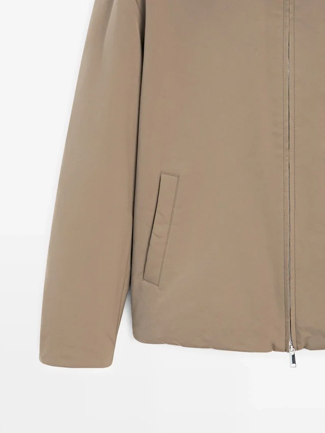 Water-Repellent Puffer Jacket with High Neck Water-Repellent Puffer Jacket with High Neck