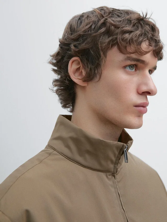 Water-Repellent Puffer Jacket with High Neck Water-Repellent Puffer Jacket with High Neck