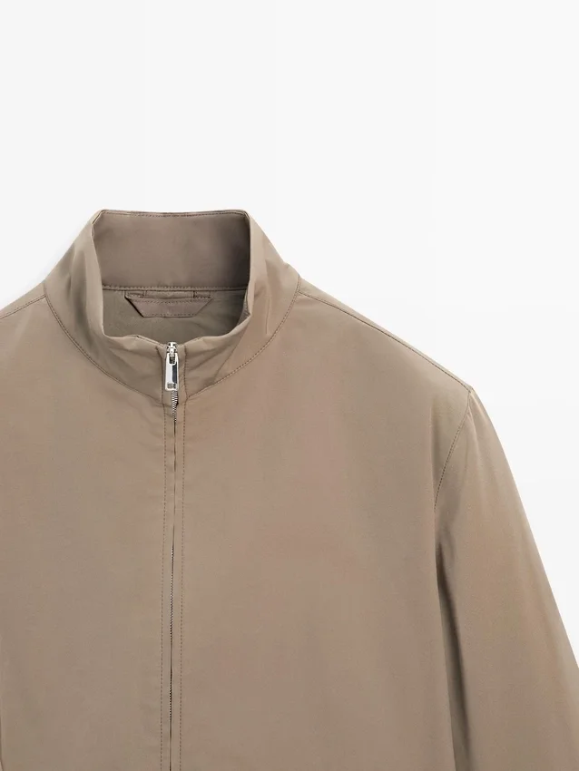 Water-Repellent Puffer Jacket with High Neck Water-Repellent Puffer Jacket with High Neck