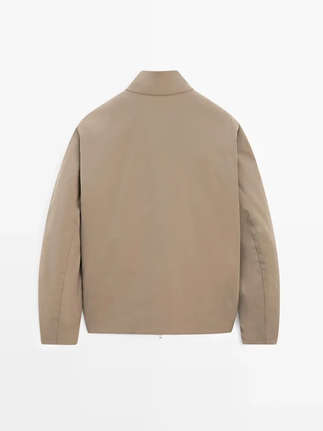 Water-Repellent Puffer Jacket with High Neck Water-Repellent Puffer Jacket with High Neck