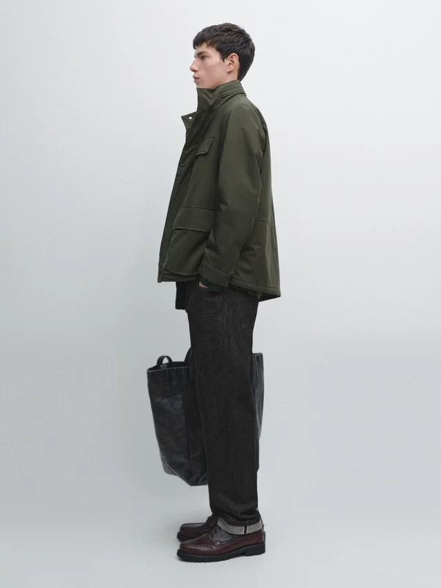 Water-Repellent Puffer Jacket with Pockets Water-Repellent Puffer Jacket with Pockets