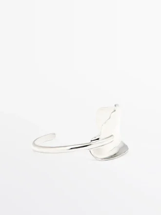 Wide Textured Bracelet