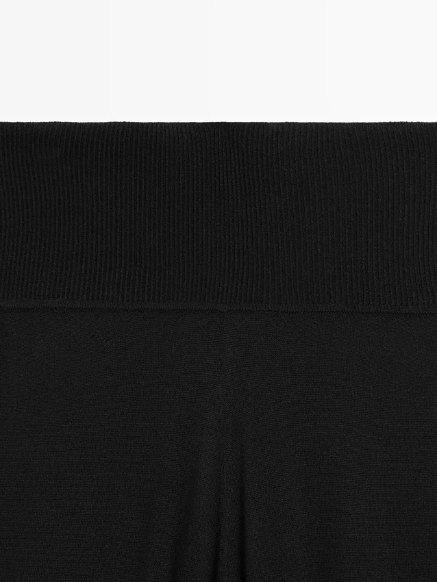 Wool Blend Knit Sarouel Trousers Wool Blend Knit Sarouel Trousers