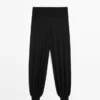 Wool Blend Knit Sarouel Trousers Wool Blend Knit Sarouel Trousers