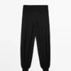 Wool Blend Knit Sarouel Trousers Wool Blend Knit Sarouel Trousers