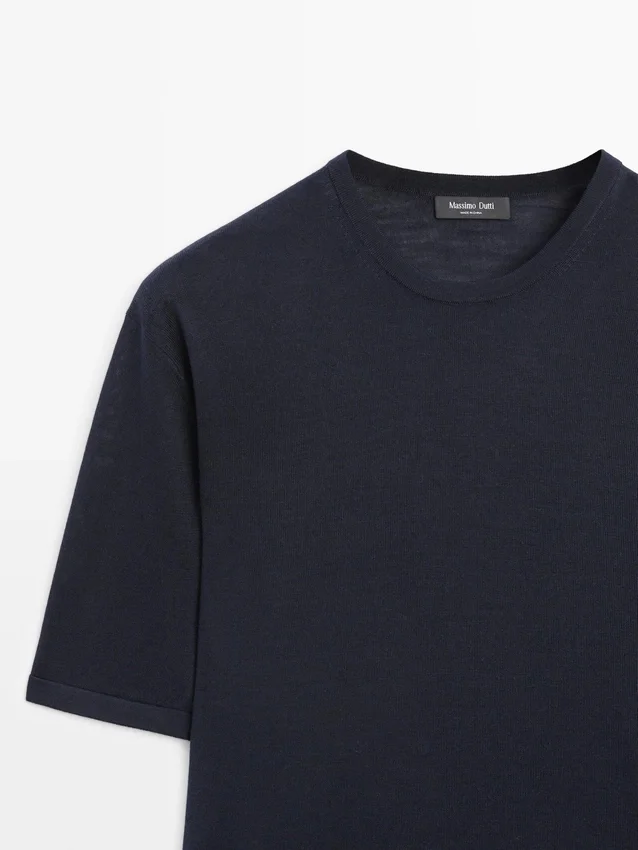 Wool Blend Knit T-Shirt Wool Blend Knit T-Shirt