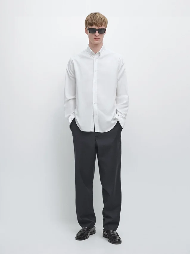 Wool Houndstooth Trousers Wool Houndstooth Trousers