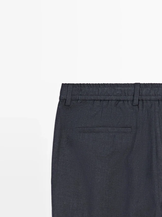 Wool Houndstooth Trousers Wool Houndstooth Trousers