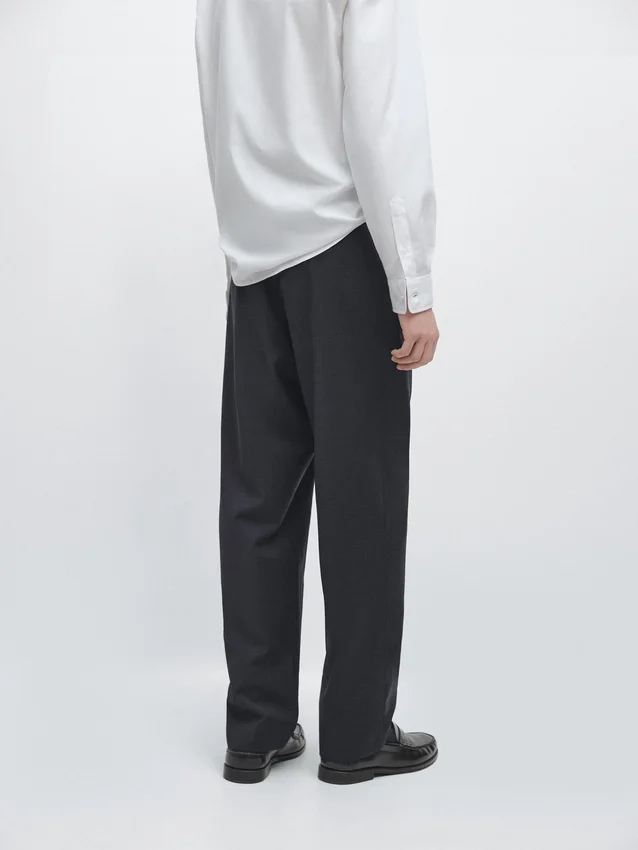 Wool Houndstooth Trousers Wool Houndstooth Trousers