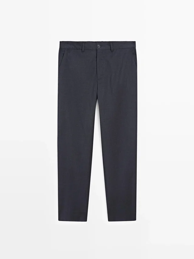 Wool Houndstooth Trousers Wool Houndstooth Trousers