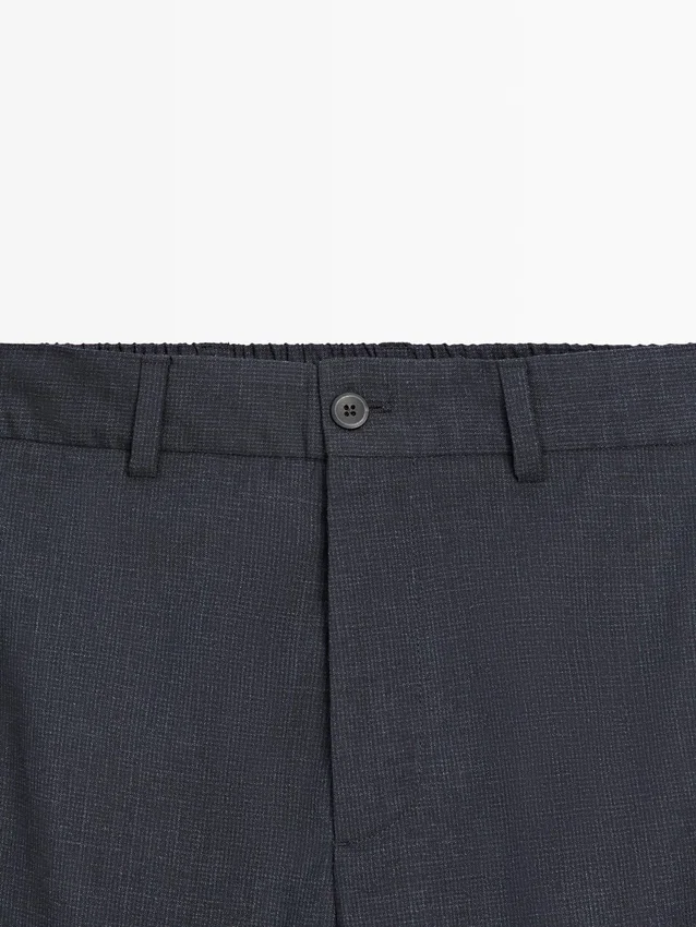 Wool Houndstooth Trousers Wool Houndstooth Trousers