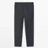 Wool Houndstooth Trousers Wool Houndstooth Trousers