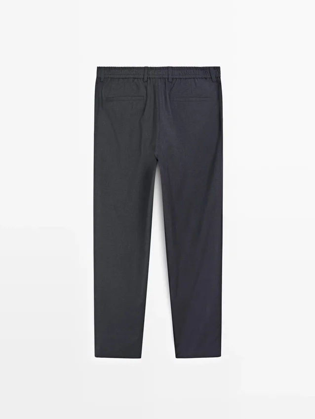 Wool Houndstooth Trousers Wool Houndstooth Trousers