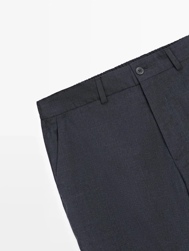 Wool Houndstooth Trousers Wool Houndstooth Trousers