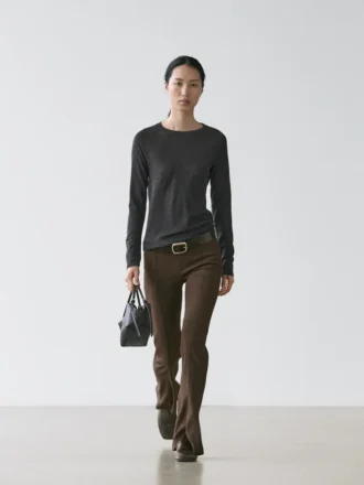 Wool T-Shirt with Raglan Sleeves